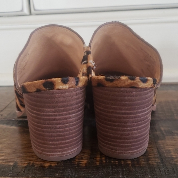 Madewell Harper Mule Leopard Calf Hair K4919 - Picture 3 of 5